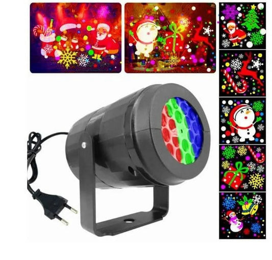 360° Rotation Christmas Projector Lights create a dynamic, festive display with rotating lights that project holiday images and patterns. Perfect for decorating your home or yard, these lights add a magical touch to your Christmas celebrations.